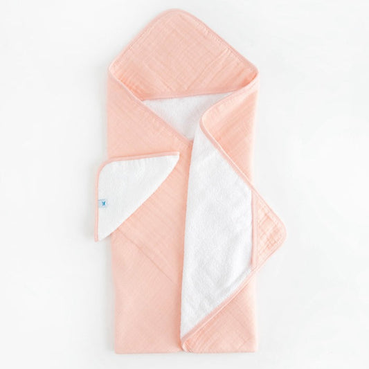 Rose Petal Hooded Towel Set