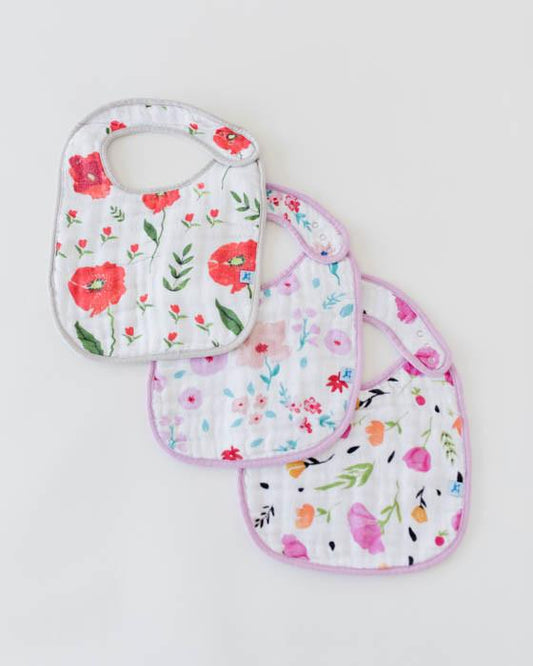 Floral Medley Classic Bib 3 pack