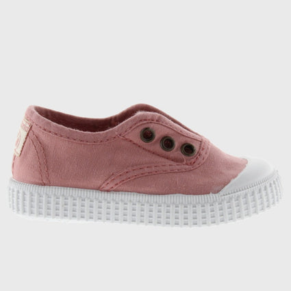 English Washed Canvas No Laces: Nude